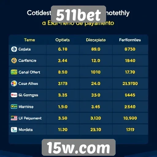 Comparativo das plataformas de pagamento no 511bet